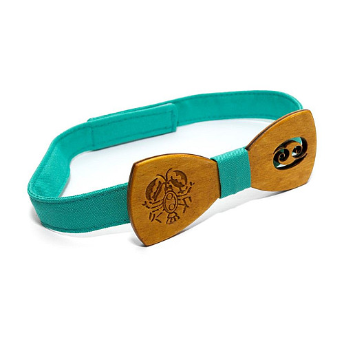 Деревянная бабочка Gofin знак зодиака рак GBDH-8299