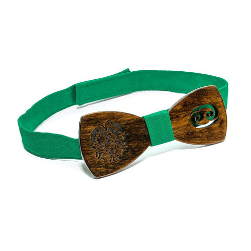 Темная деревянная бабочка Gofin знак зодиака рак GBDH-8300