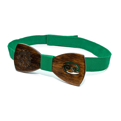 Темная деревянная бабочка Gofin знак зодиака рак GBDH-8300