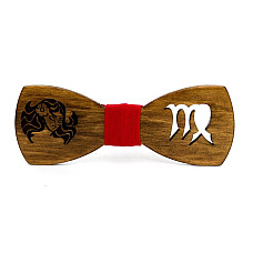 Деревянная бабочка Gofin знак зодиака дева GBDH-8301