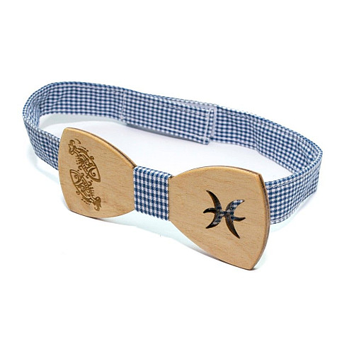 Деревянная бабочка Gofin со знаком зодиака рыбы GBDH-8303