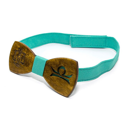 Деревянная бабочка Gofin со знаком зодиака весы GBDH-8304