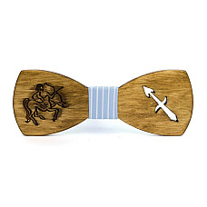 Деревянная бабочка Gofin со знаком зодиака стрелец GBDH-8305