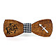 Дерев'яна краватка метелик Gofin зі знаком зодіаку стрілець GBDH-8307