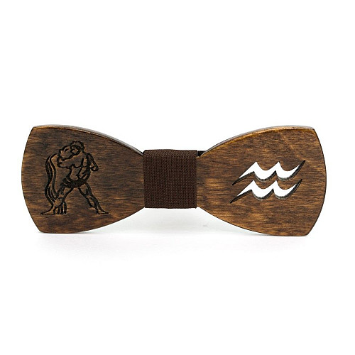 Дерев'яний метелик Gofin знак зодіаку водолій GBDH-8319