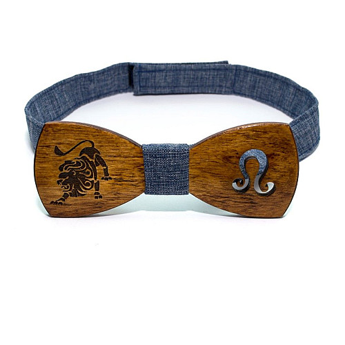 Дерев'яний метелик Gofin знак зодіаку лев GBDH-8322