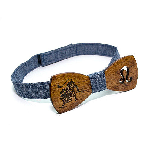 Дерев'яний метелик Gofin знак зодіаку лев GBDH-8322