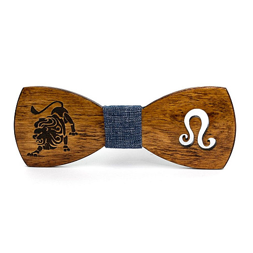 Дерев'яний метелик Gofin знак зодіаку лев GBDH-8322