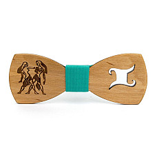 Деревянная бабочка Gofin знак зодиака близнецы GBDH-8323