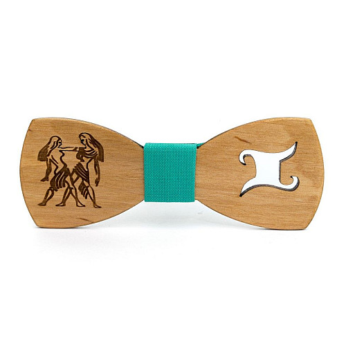 Дерев'яний метелик Gofin знак зодіаку близнюки GBDH-8323