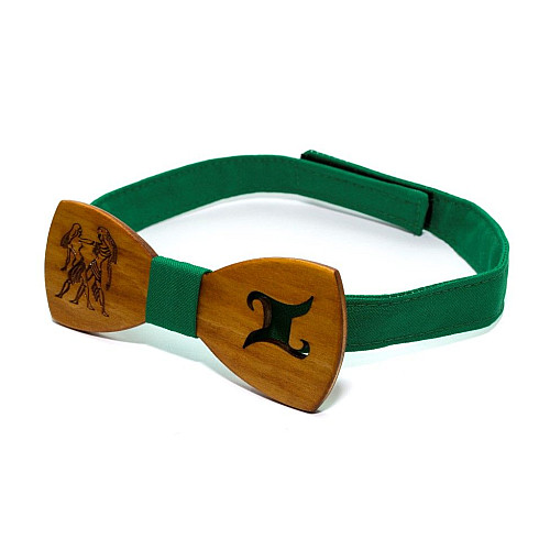 Деревянная бабочка Gofin со знаком зодиака близнецы GBDH-8325