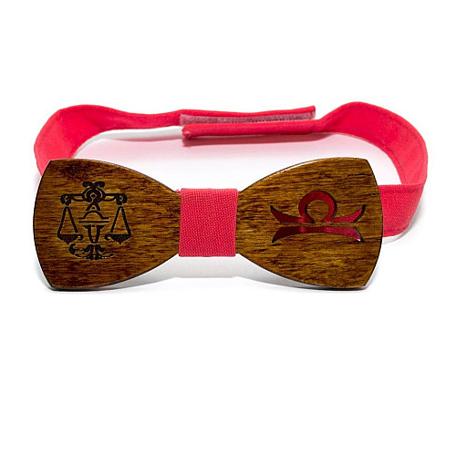 Дерев'яний метелик Gofin зі знаком зодіаку терези GBDH-8326