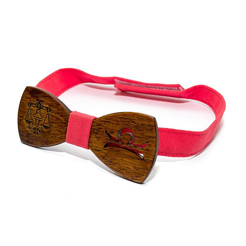 Дерев'яний метелик Gofin зі знаком зодіаку терези GBDH-8326