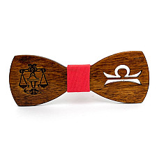 Деревянная бабочка Gofin со знаком зодиака весы GBDH-8326