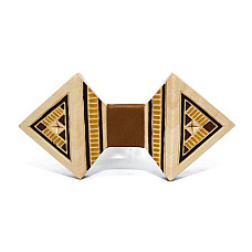 Деревянная бабочка Gofin с рисунком вышивки GBDH-8336