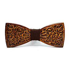 Деревянная галстук-бабочка Gofin с узором GBDH-8342