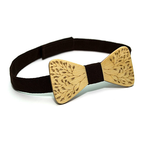 Деревянная галстук-бабочка Gofin с ветками GBDH-8349