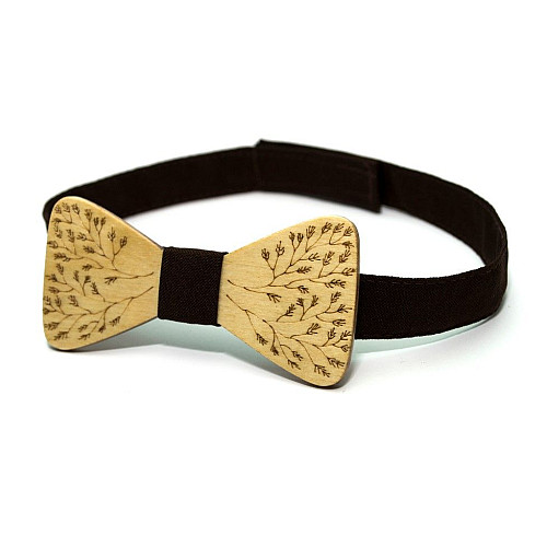 Деревянная галстук-бабочка Gofin с ветками GBDH-8349