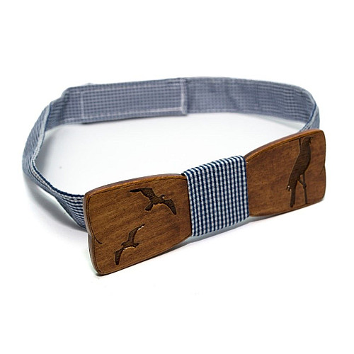 Дерев'яна краватка-метелик Gofin з ластівкою GBDH-8354