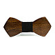 Дитяча дерев'яна краватка-метелик Gofin темний GBDH-8369