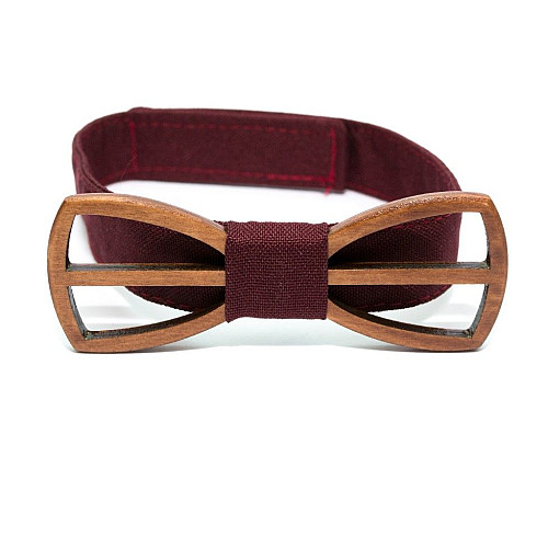 Детская деревянная галстук-бабочка Gofin с вырезами GBDH-8370