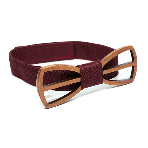 Детская деревянная галстук-бабочка Gofin с вырезами GBDH-8370