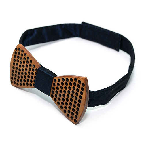 Деревянная галстук-бабочка Gofin с отворами GBDH-8375