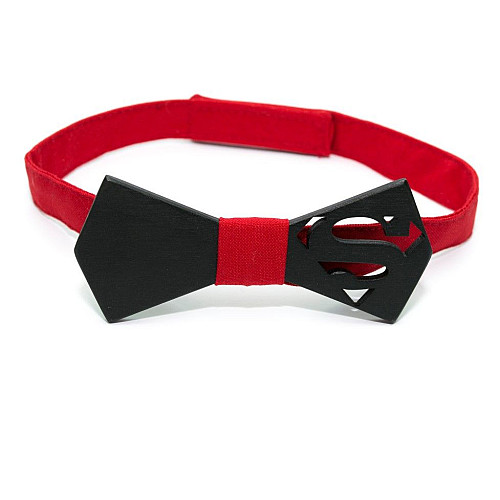 Деревянная галстук-бабочка Gofin superman GBDH-8377