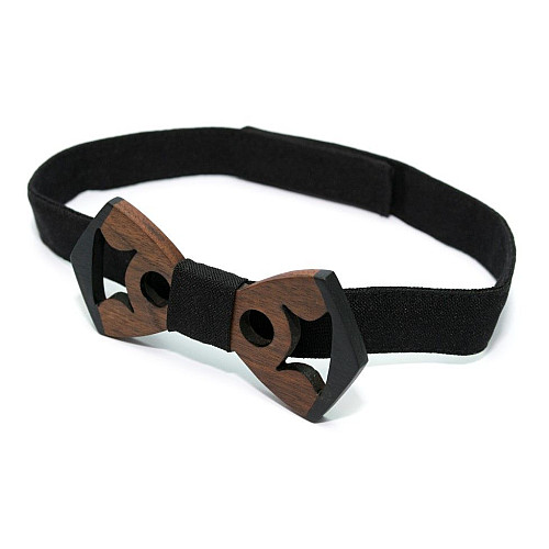 Деревянная галстук-бабочка Gofin с вырезами GBDH-8382