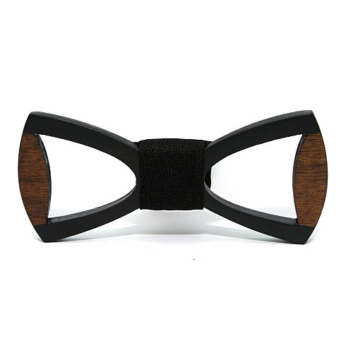 Деревянная галстук-бабочка Gofin с вырезом GBDH-8383