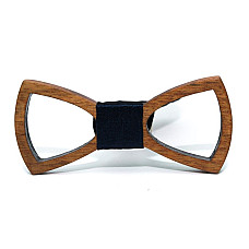 Деревянная галстук-бабочка Gofin классическая с вырезом GBDH-8385