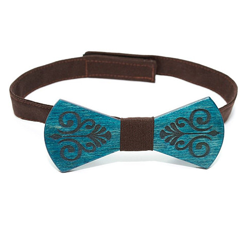 Дерев'яна краватка-метелик Gofin у візерунок GBDH-8396