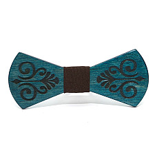 Деревянная галстук-бабочка Gofin в узор GBDH-8396