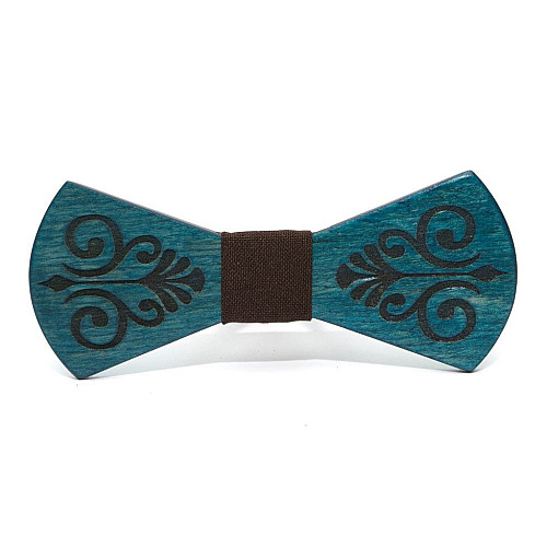 Дерев'яна краватка-метелик Gofin у візерунок GBDH-8396