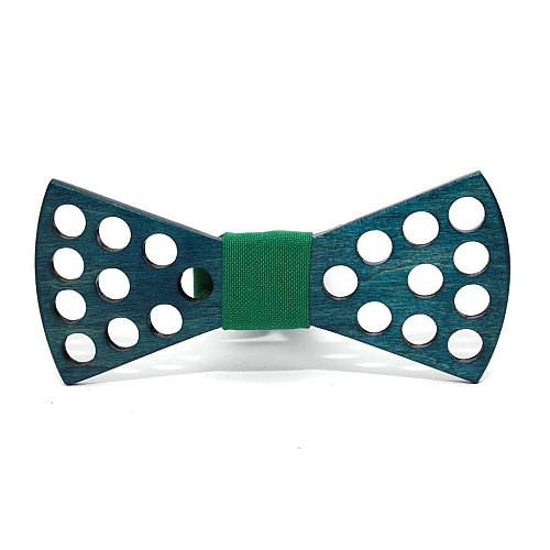 Деревянная галстук-бабочка Gofin с отворами GBDH-8397