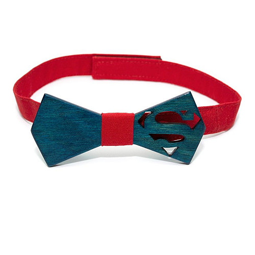 Деревянная бабочка Gofin супермен GBDH-8402