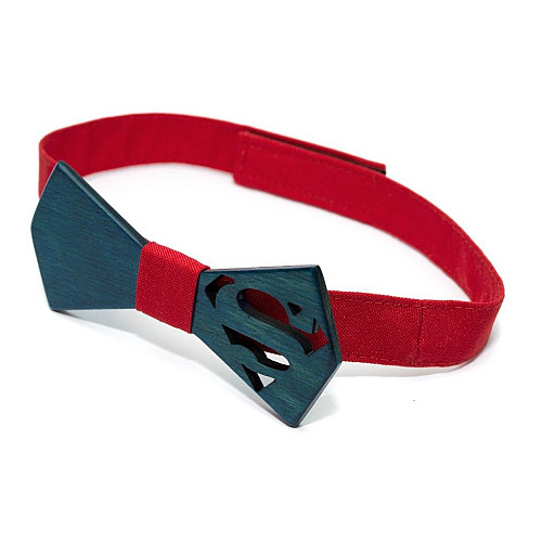 Деревянная бабочка Gofin супермен GBDH-8402