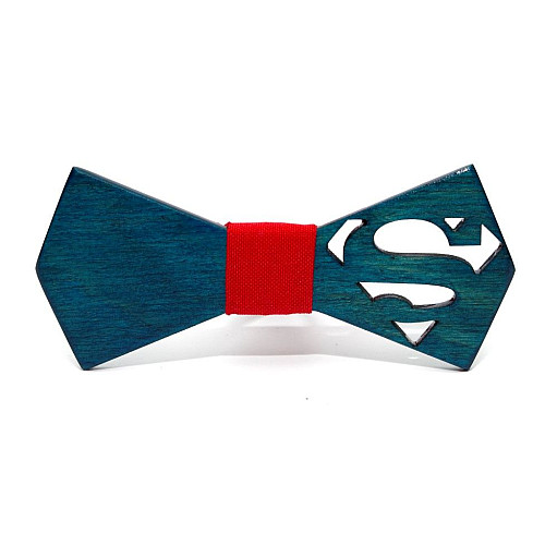 Деревянная бабочка Gofin супермен GBDH-8402