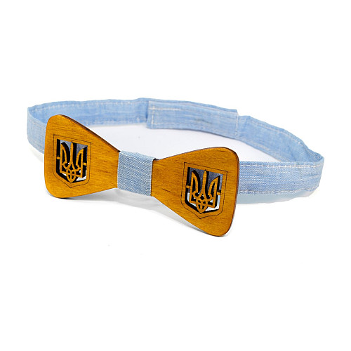 Дерев'яний метелик Gofin з гербом україни GBDH-8406