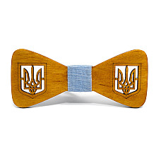 Дерев'яний метелик Gofin з гербом україни GBDH-8406