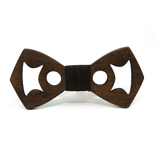 Дерев'яний краватка-метелик Gofin з вирізами GBDH-8407