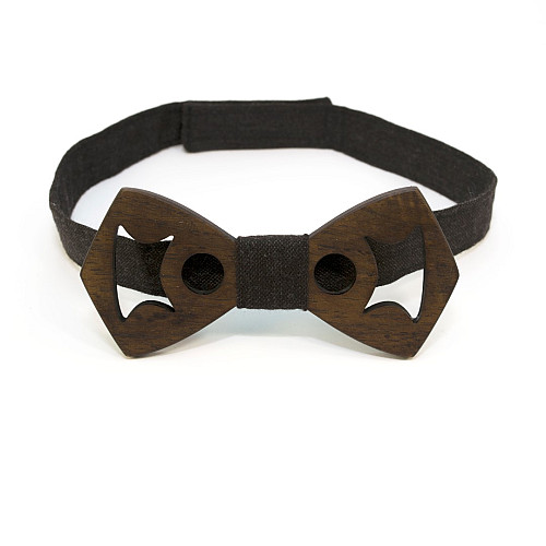 Дерев'яний краватка-метелик Gofin з вирізами GBDH-8407