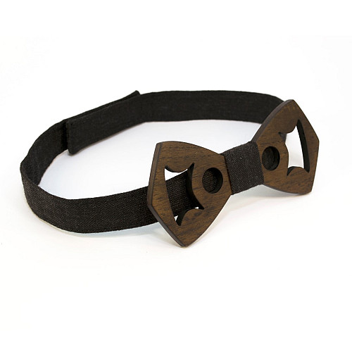 Дерев'яний краватка-метелик Gofin з вирізами GBDH-8407