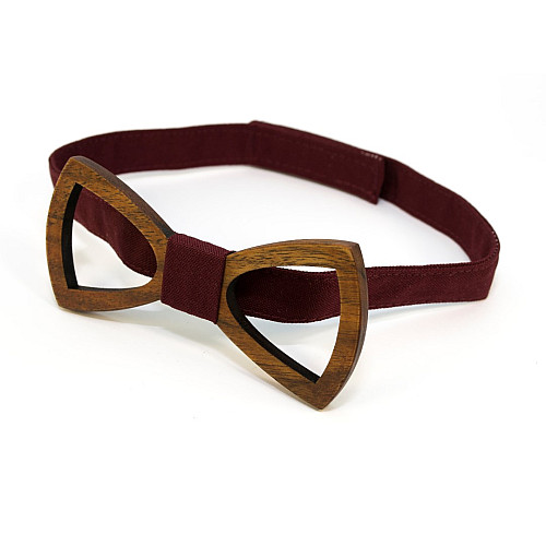 Деревянная галстук-бабочка Gofin с вырезом GBDH-8411