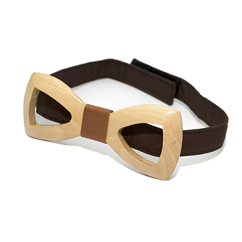 Деревянная галстук-бабочка Gofin с вырезом GBDH-8413