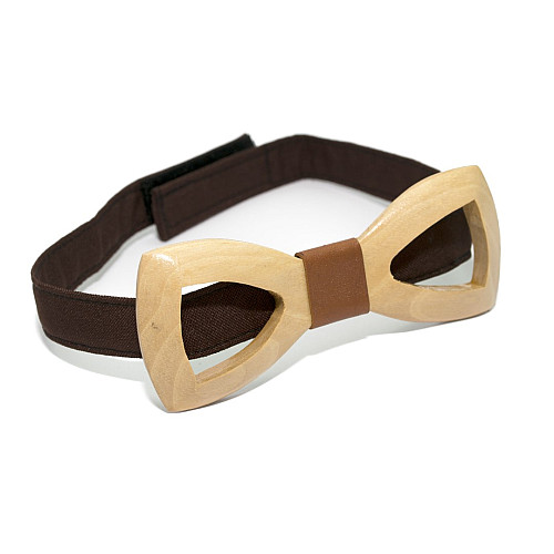 Деревянная галстук-бабочка Gofin с вырезом GBDH-8413