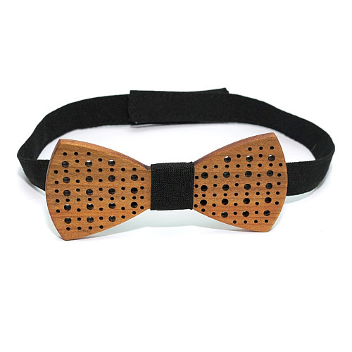 Деревянная галстук-бабочка Gofin с отворами GBDH-8414