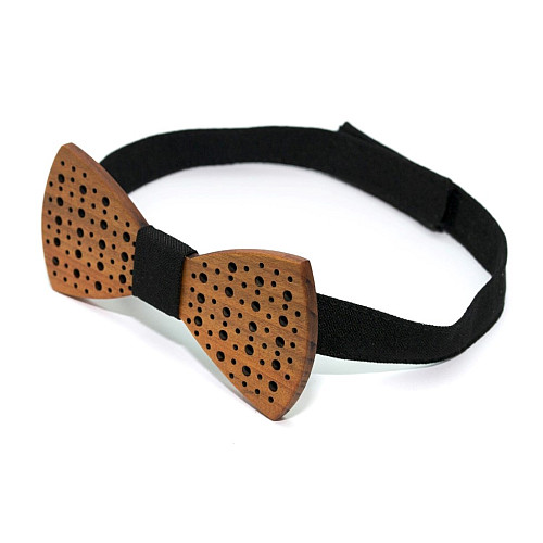 Деревянная галстук-бабочка Gofin с отворами GBDH-8414