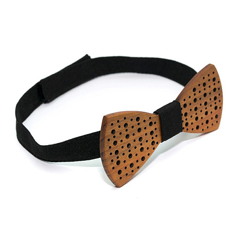 Деревянная галстук-бабочка Gofin с отворами GBDH-8414