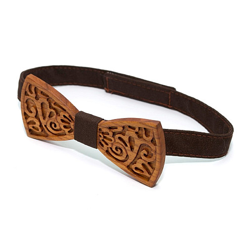 Деревянная галстук-бабочка Gofin с узором GBDH-8415